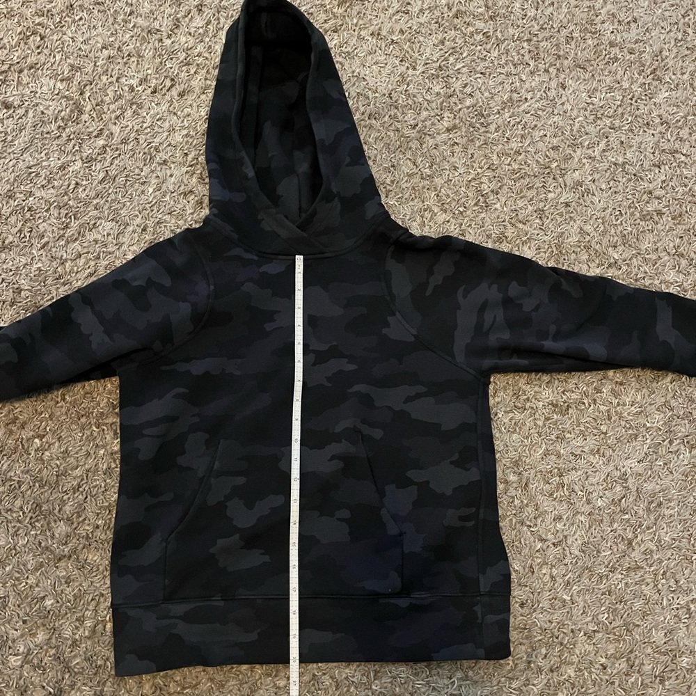 Lululemon black camo scuba hoodie. Size 4.